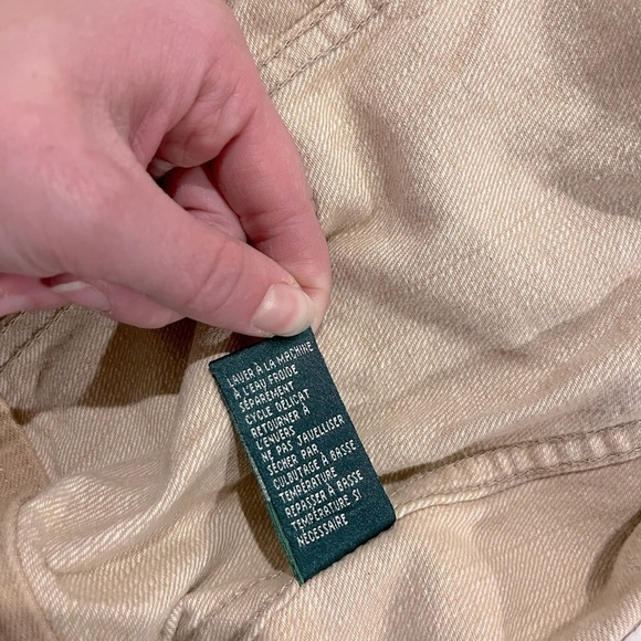 LAUREN JEANS CO Bedford Riding Tan Corduroy Collar Button Denim Jacket SZ P/L - Picture 3 of 8